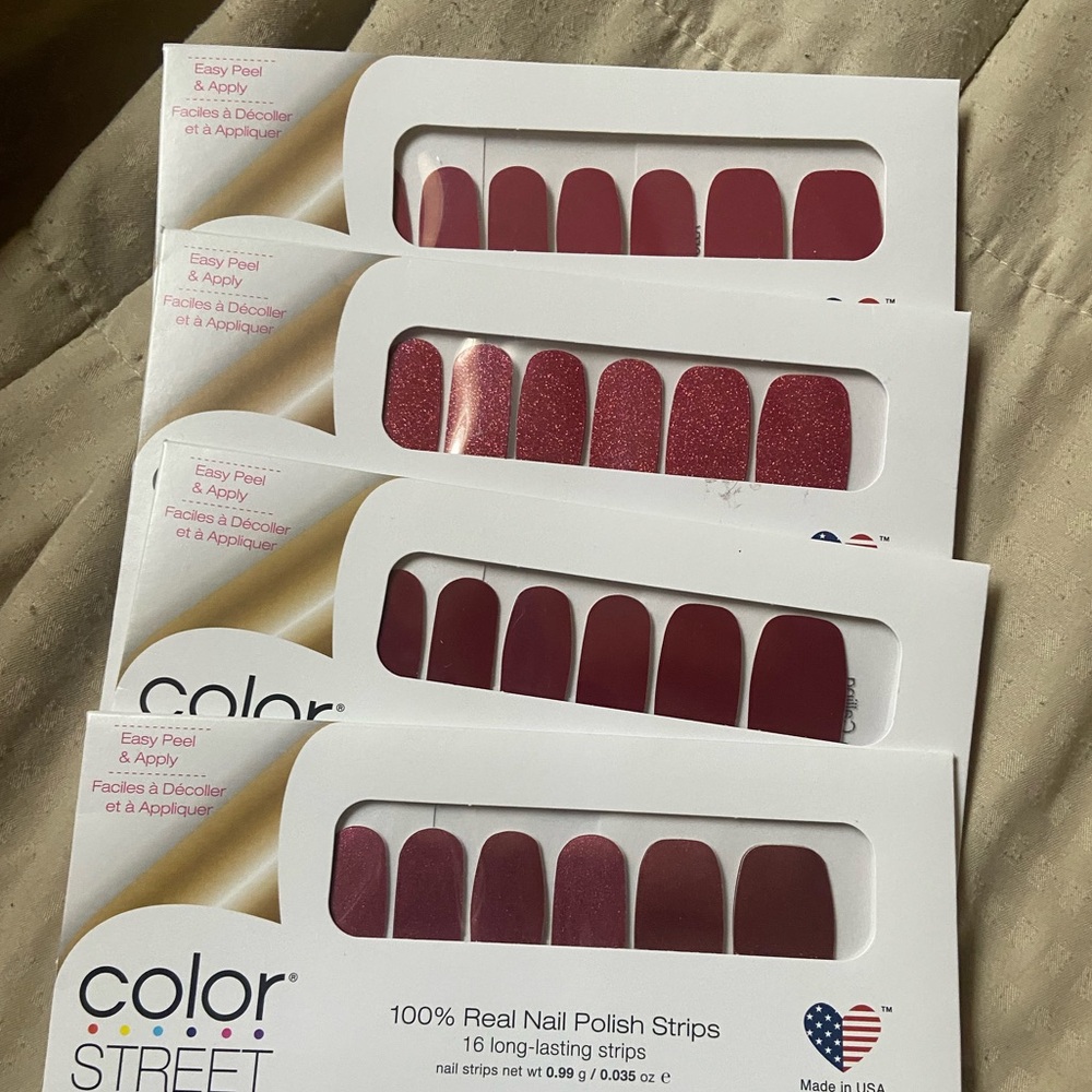 Color street red nail bundle